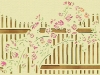 Floral Fence Papercut  (Original)